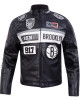 Brooklyn Nets Men's Moto Jacket