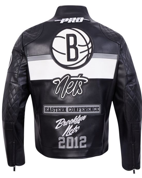 Brooklyn Nets Men's Moto Jacket