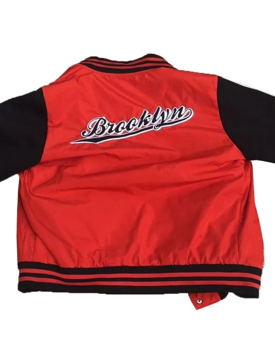 Brooklyn NY Calling Your Street Soul Red Varsity Jacket