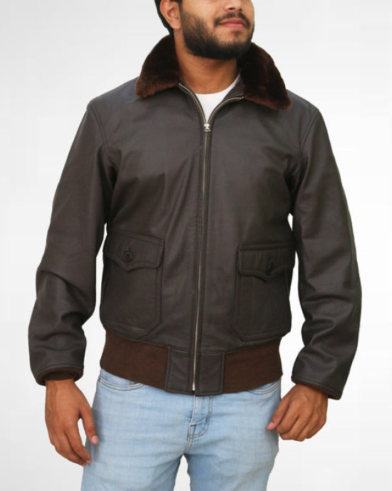 Brown Collar Sherling Jacket