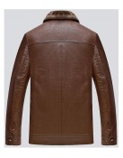 Brown Fur Real Leather Jacket