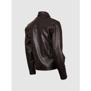 Brown Leather Biker Jacket