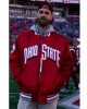 Bryce Harper Ohio State Bomber Full-Snap Red Satin Jacket Bryce Harper Ohio State Bomber Full-Snap Red Satin Jacket