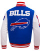Buffalo Bills Mashup Rib Varsity Wool/Leather Jacket Buffalo Bills Mashup Rib Varsity Wool/Leather Jacket
