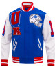 Buffalo Bills Mashup Rib Varsity Wool/Leather Jacket Buffalo Bills Mashup Rib Varsity Wool/Leather Jacket