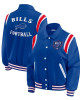 Buffalo Bills Midnight Royal Varsity Satin Jacket