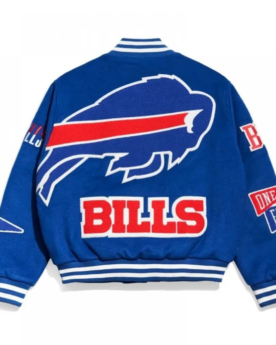 Buffalo Bills Pennant Royal Varsity Wool Jacket Buffalo Bills Pennant Royal Varsity Wool Jacket