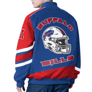 Buffalo Bills Prime Time Racing Full-Zip Royal Cotton Jacket