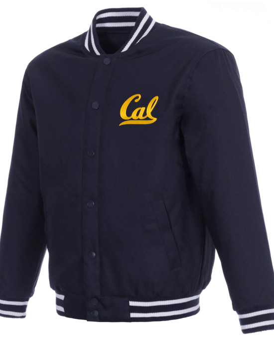 Cal Bears Navy Wool Full-Snap Varsity Jacket Cal Bears Navy Wool Full-Snap Varsity Jacket