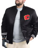 Calgary Flames Adaptive Bold Logo Varsity Satin Jacket