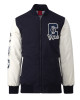 Carlton Blues Collegiate Navy and White Varsity Jacket