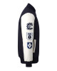 Carlton Blues Collegiate Navy and White Varsity Jacket