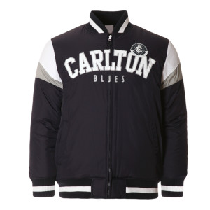 Carlton Blues Fan Black Varsity Jacket