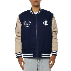Carlton Blues Lock Up Varsity Cotton Jacket