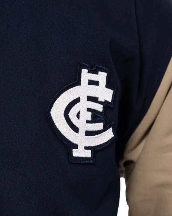 Carlton Blues Lock Up Varsity Cotton Jacket
