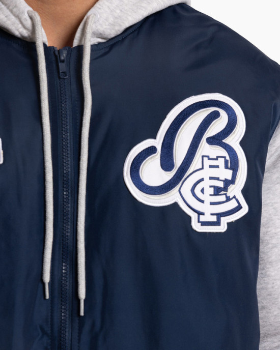 Carlton Blues Patchwork Hooded Jacket