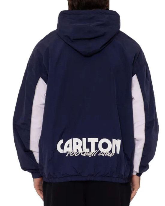 Carlton Blues Throwback Navy Spray Hooded Jacket