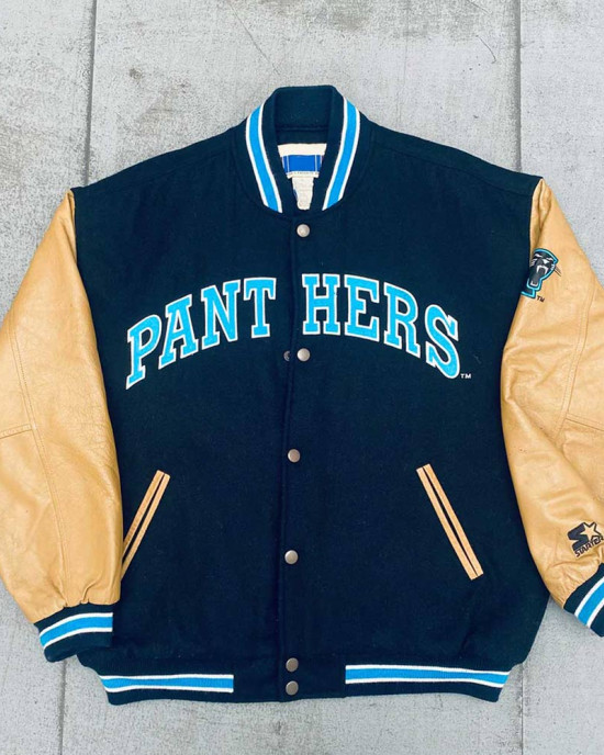 Carolina Panthers 90’s Varsity Jacket Carolina Panthers 90’s Varsity Jacket