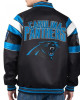 Carolina Panthers G-III Faux Varsity Leather Jacket