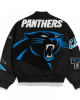 Carolina Panthers Pennant Black Varsity Wool Jacket Carolina Panthers Pennant Black Varsity Wool Jacket
