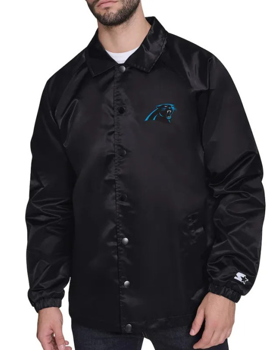 Carolina Panthers Retro Logo Coaches Jacket Carolina Panthers Retro Logo Coaches Jacket