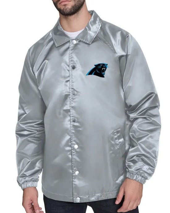 Carolina Panthers Retro Logo Coaches Jacket Carolina Panthers Retro Logo Coaches Jacket
