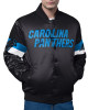Carolina Panthers Triple Option Varsity Satin Jacket