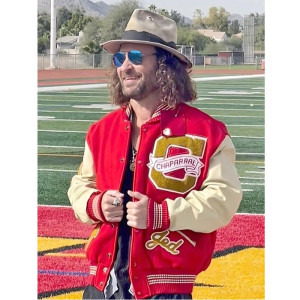 Chaparral High School Red Wool Varsity Letterman Jacket 