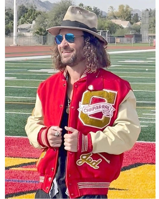 Chaparral High School Red Wool Varsity Letterman Jacket 