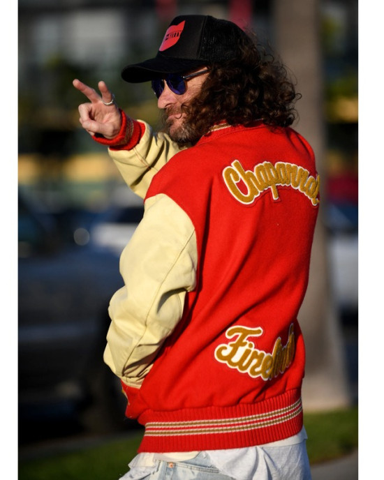 Chaparral High School Red Wool Varsity Letterman Jacket