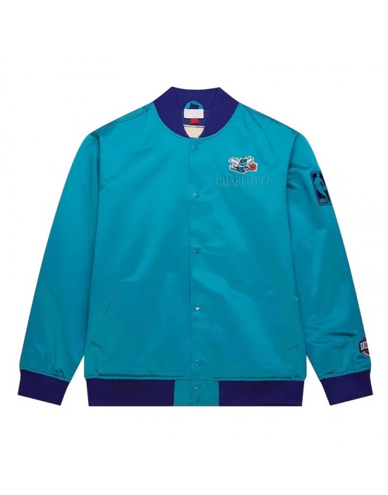 Charlotte Hornets OG 3.0 Lightweight Teal Satin Jacket