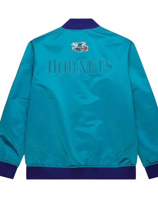 Charlotte Hornets OG 3.0 Lightweight Teal Satin Jacket Charlotte Hornets OG 3.0 Lightweight Teal Satin Jacket