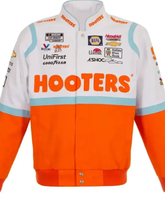 Chase Elliott Hooters Racing Bomber Jacket Chase Elliott Hooters Racing Bomber Jacket