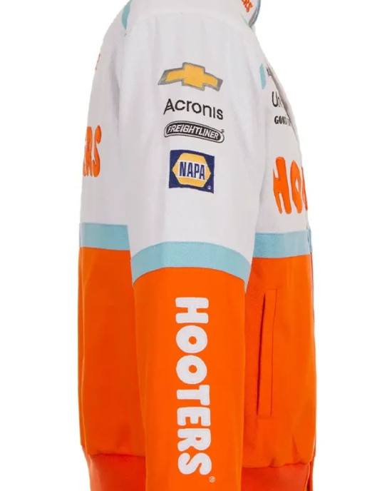 Chase Elliott Hooters Racing Bomber Jacket Chase Elliott Hooters Racing Bomber Jacket