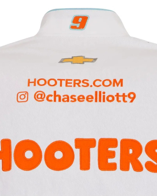 Chase Elliott Hooters Racing Bomber Jacket Chase Elliott Hooters Racing Bomber Jacket