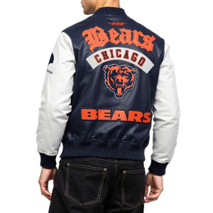 Chicago Bears Best Of Men’s Leather Varsity Jacket