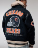 Chicago Bears Navy Varsity Bomber Wool Jacket
