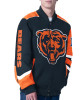 Chicago Bears Prime Time Racing Full-Zip Navy Cotton Jacket