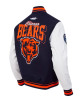 Chicago Bears Team Badge Classic Rib Varsity Jacket