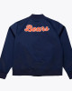 Chicago Bears Throwback Graphics Navy Satin Jacket