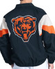 Chicago Bears Yard Line Navy Full-Zip Jacket Chicago Bears Yard Line Navy Full-Zip Jacket
