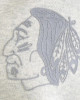 Chicago Blackhawks Leafs Heather Gray Striped Fleece Jacket Chicago Blackhawks Leafs Heather Gray Striped Fleece Jacket