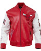 Chicago Bulls City Signature Men's Leather Varsity Jacket