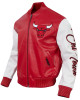 Chicago Bulls City Signature Men's Leather Varsity Jacket