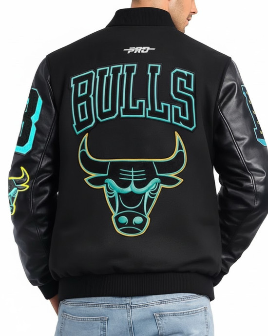Chicago Bulls Gamma Blue Varsity Jacket