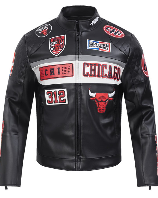 Chicago Bulls Men's Moto Jacket