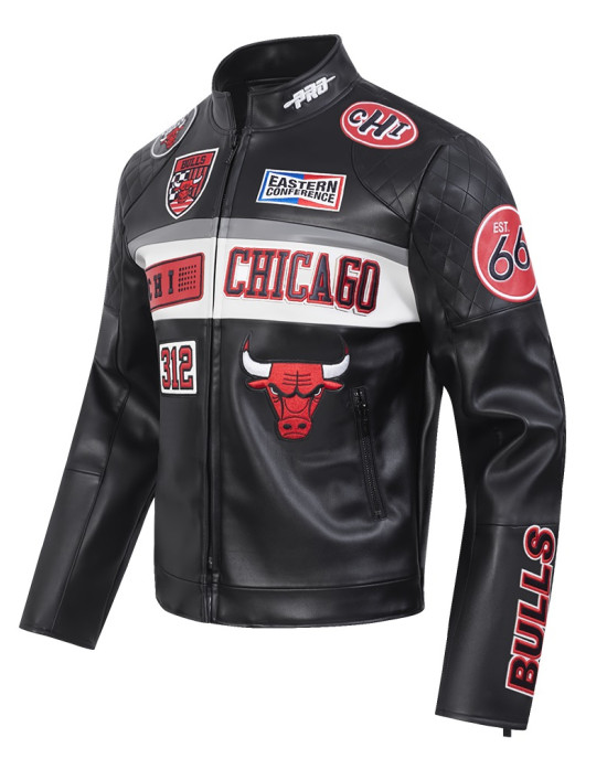 Chicago Bulls Men's Moto Jacket