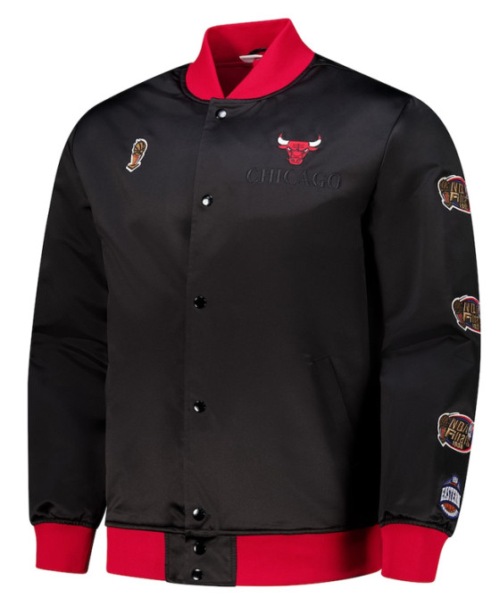 Chicago Bulls OG 3.0 Lightweight Black Satin Jacket