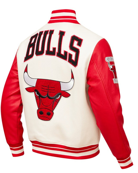 Chicago Bulls Retro Classic Men's Rib Wool Varsity Jacket Chicago Bulls Retro Classic Men's Rib Wool Varsity Jacket