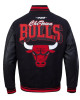 Chicago Bulls Team Badge Classic Rib Varsity Jacket